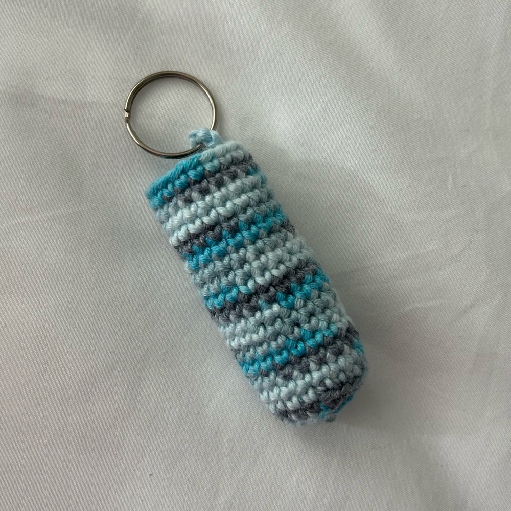 Hand Crocheted Lip Chap / Lighter Holder